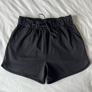 Lululemon Black Tie-Up Shorts